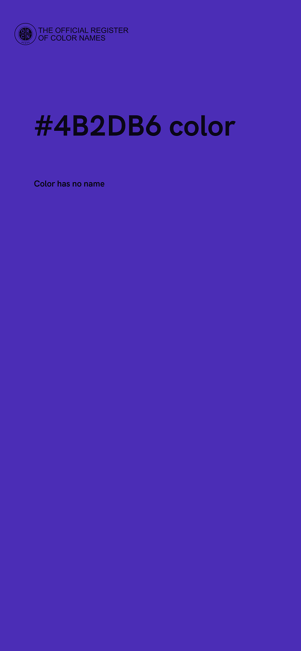 #4B2DB6 color image