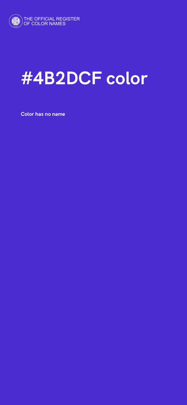 #4B2DCF color image
