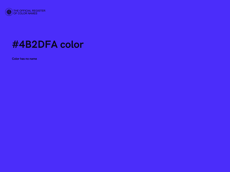 #4B2DFA color image