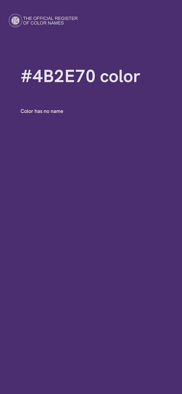 #4B2E70 color image