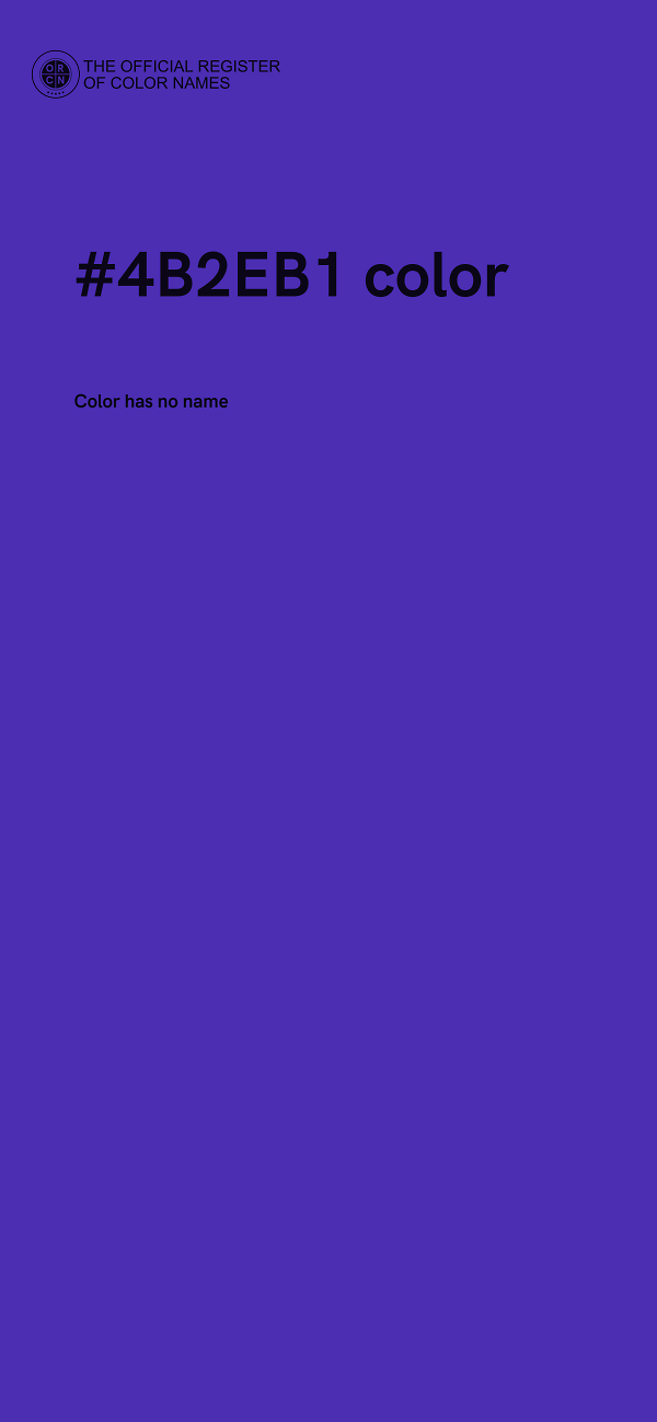 #4B2EB1 color image