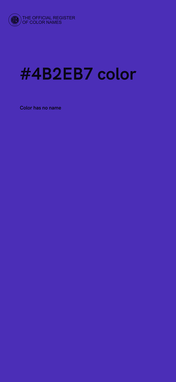 #4B2EB7 color image