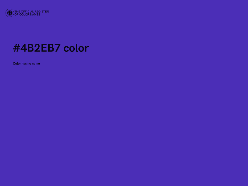 #4B2EB7 color image