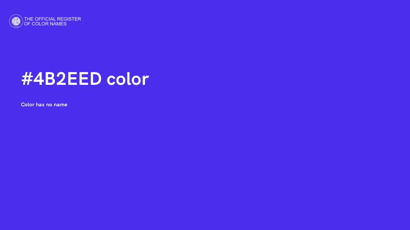 #4B2EED color image