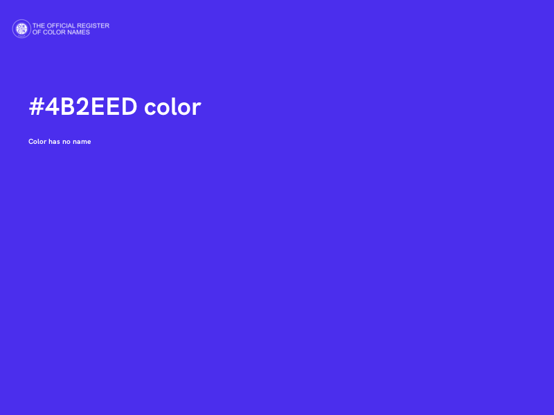 #4B2EED color image
