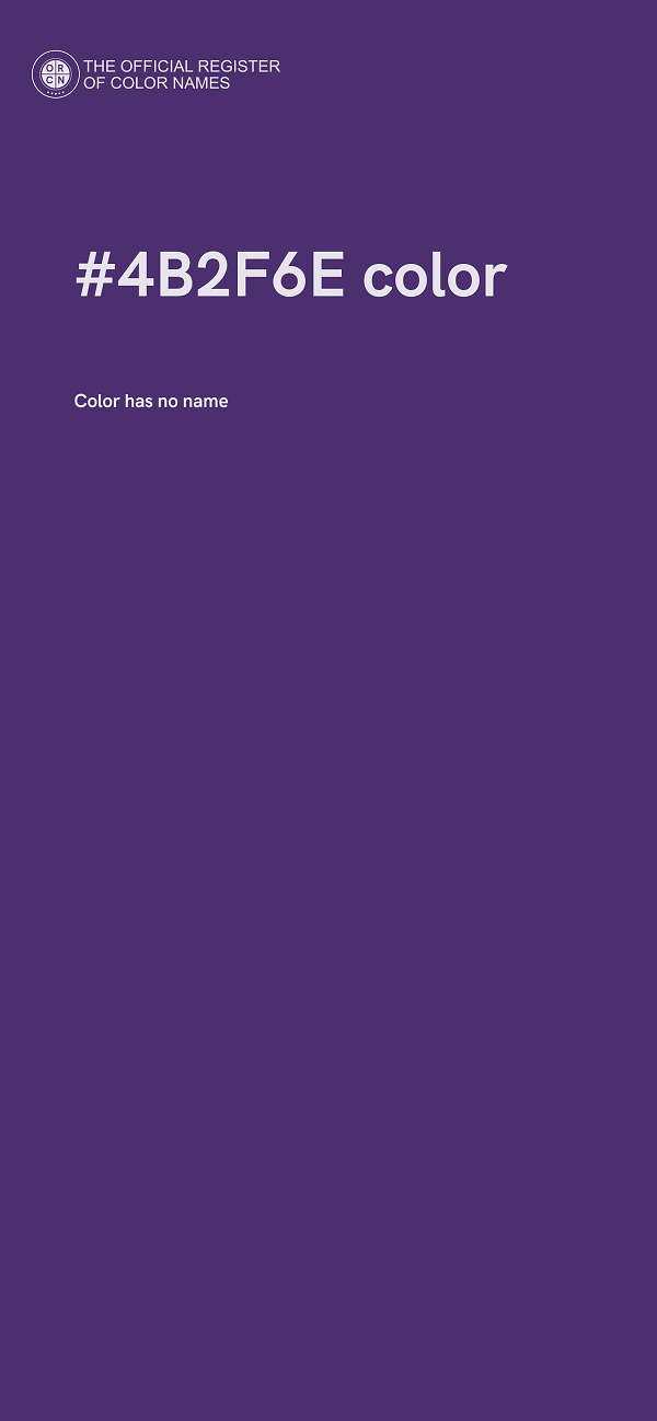 #4B2F6E color image