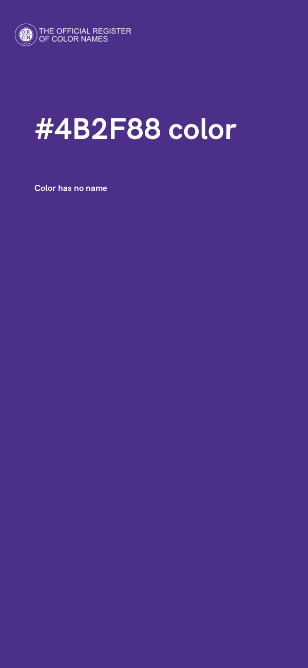 #4B2F88 color image