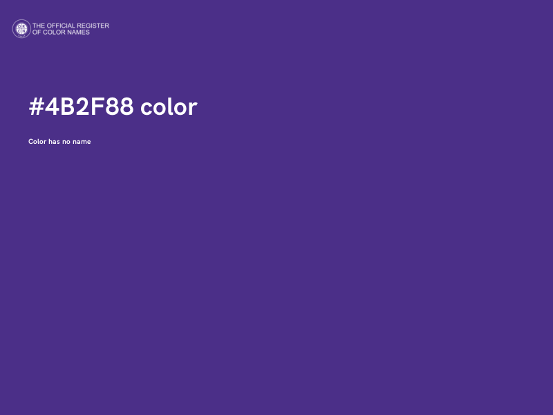 #4B2F88 color image
