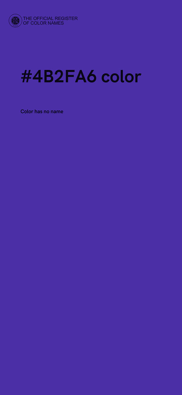 #4B2FA6 color image