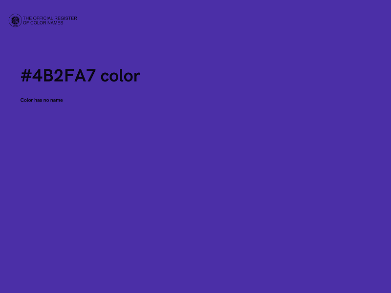 #4B2FA7 color image