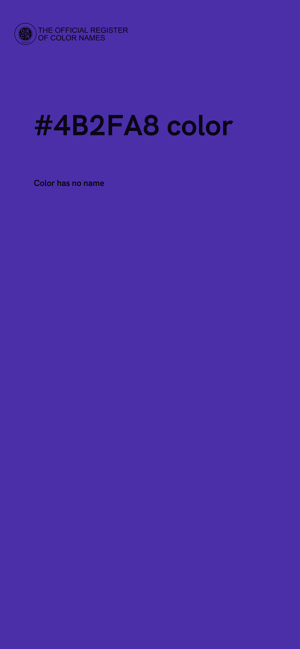 #4B2FA8 color image