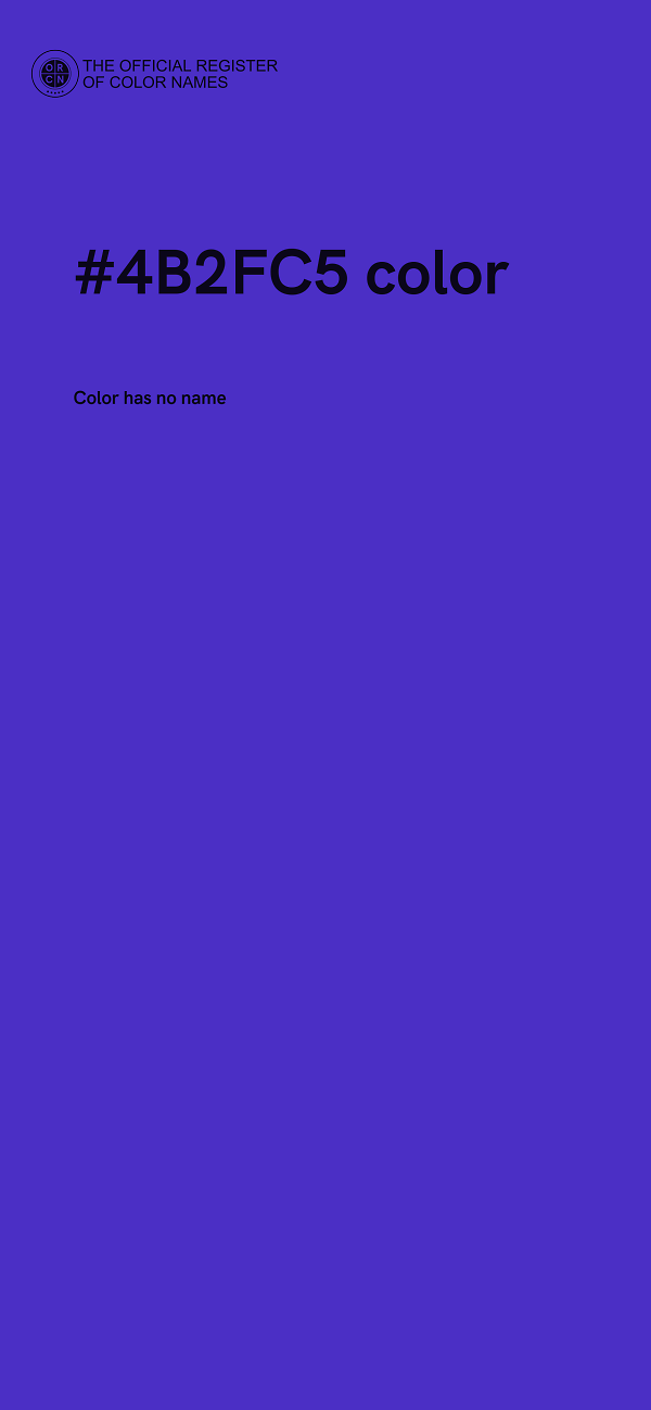 #4B2FC5 color image