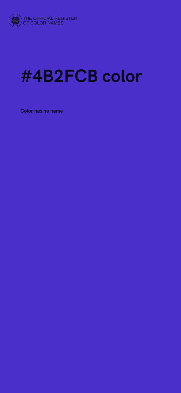 #4B2FCB color image