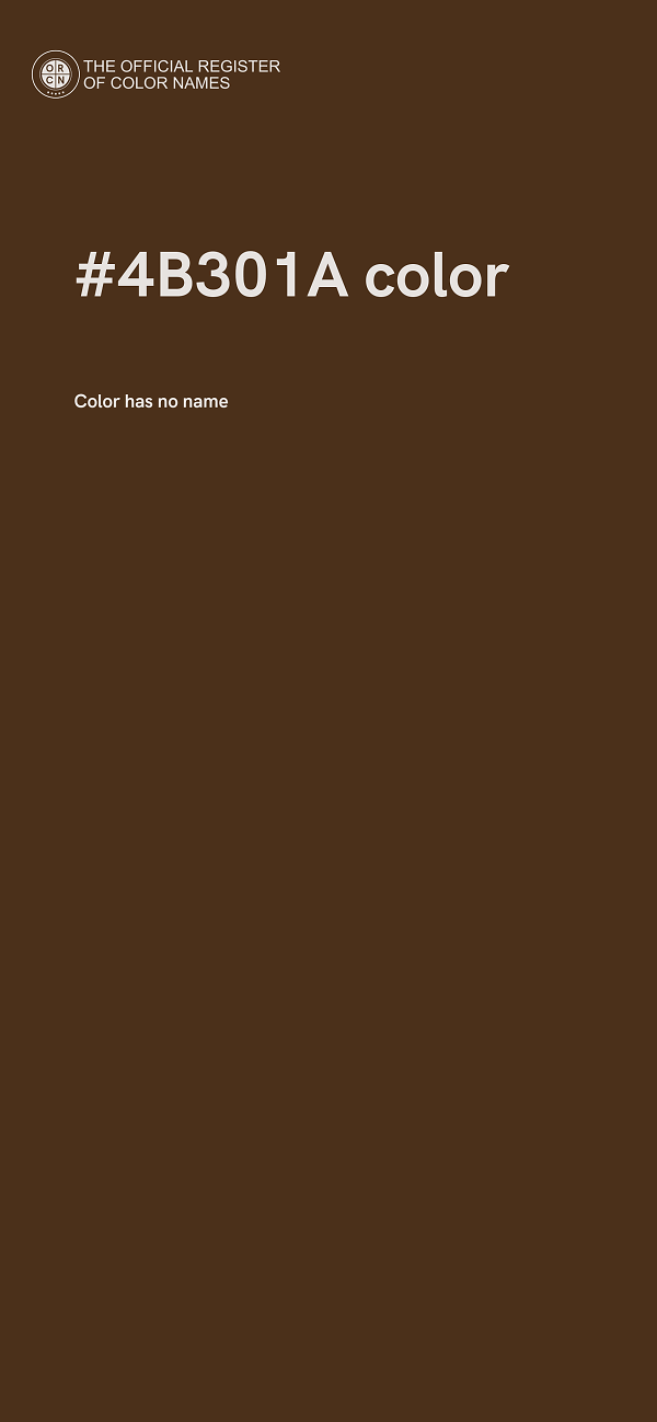 #4B301A color image
