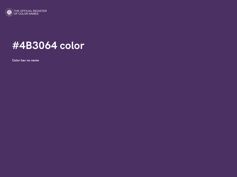 #4B3064 color image