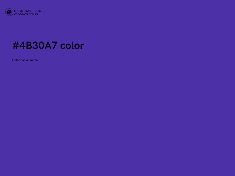 #4B30A7 color image