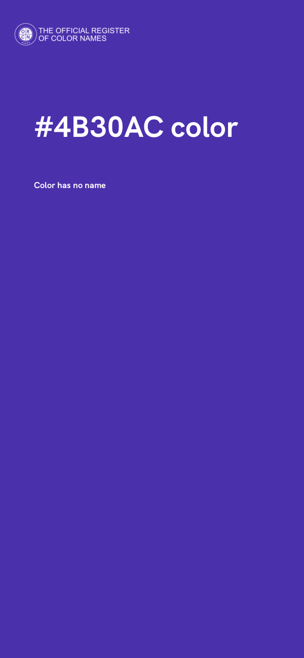#4B30AC color image