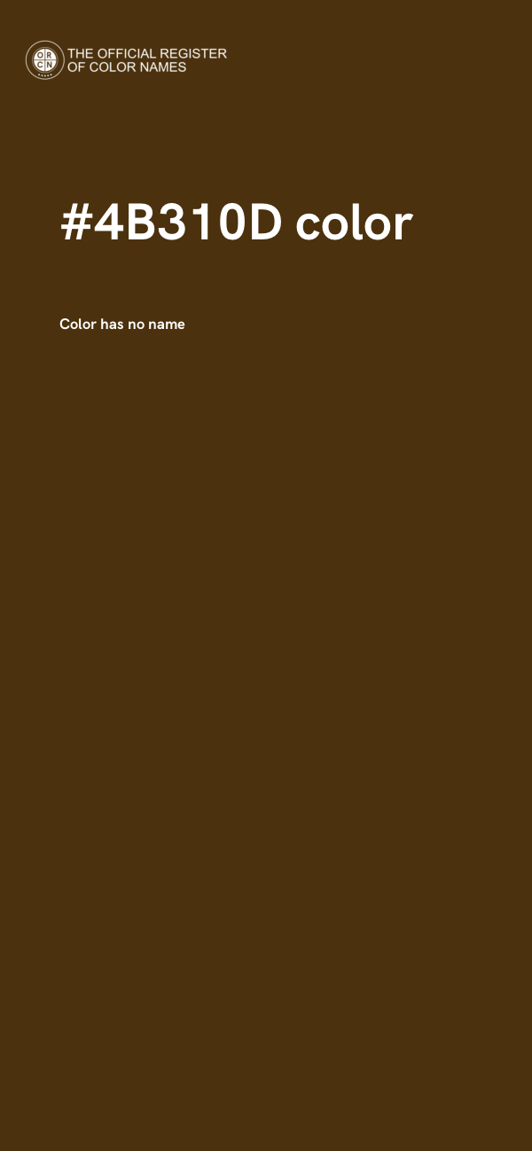 #4B310D color image