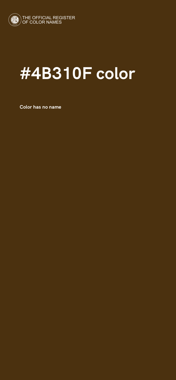 #4B310F color image