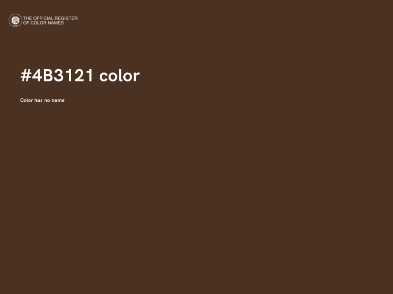 #4B3121 color image