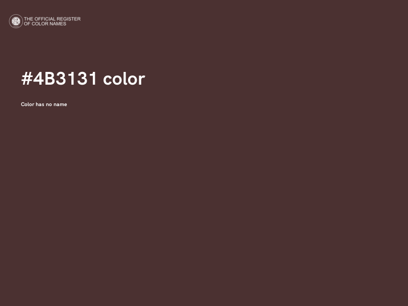 #4B3131 color image