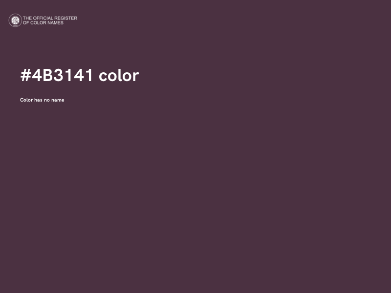 #4B3141 color image