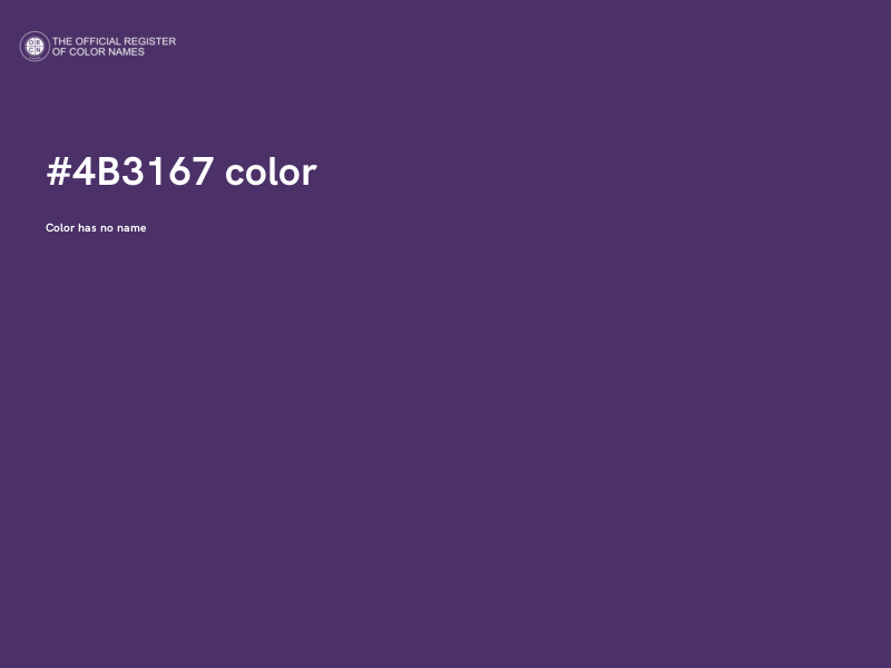 #4B3167 color image