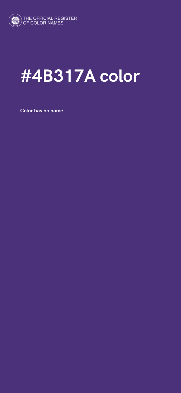 #4B317A color image
