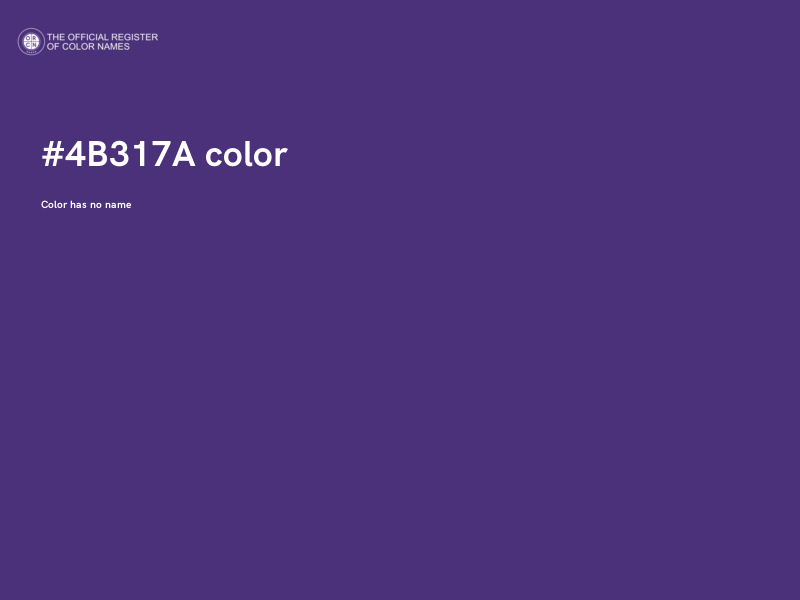 #4B317A color image