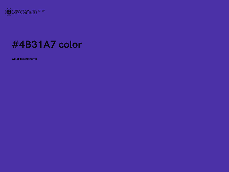 #4B31A7 color image