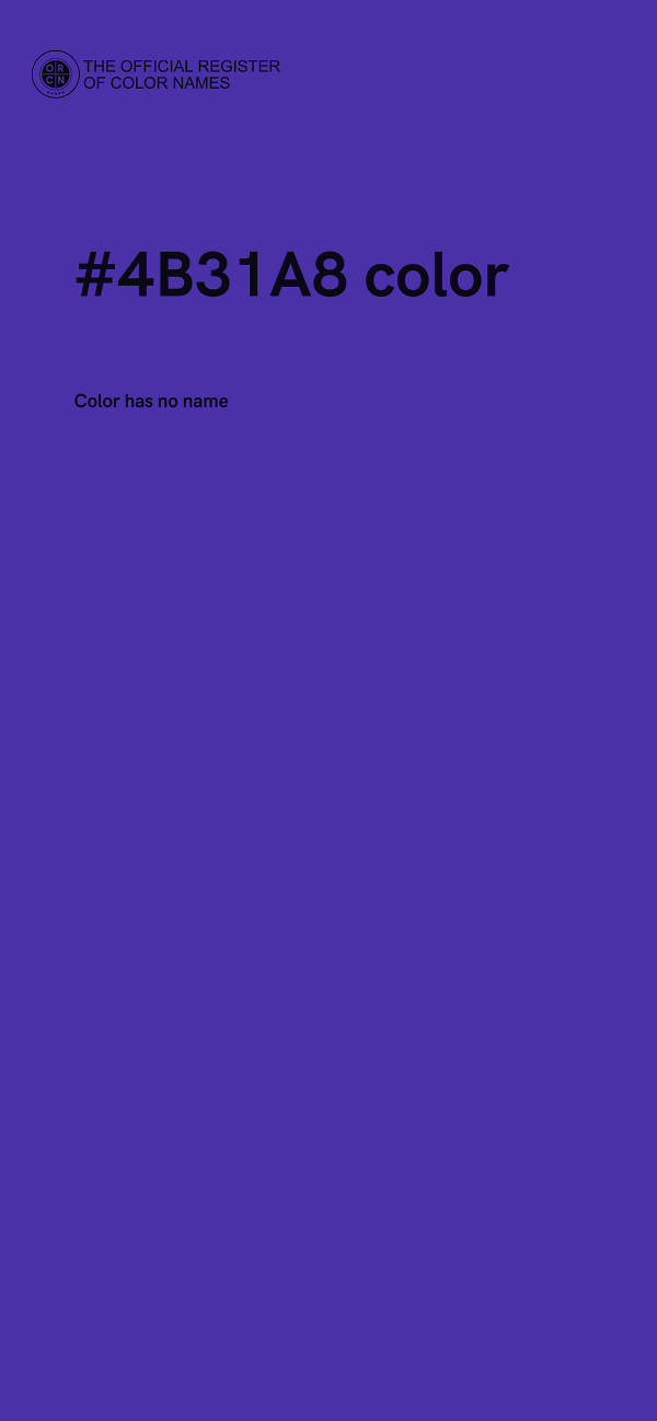 #4B31A8 color image
