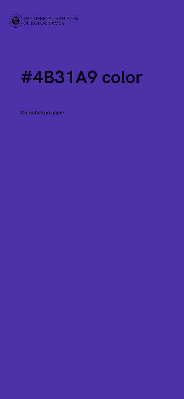 #4B31A9 color image