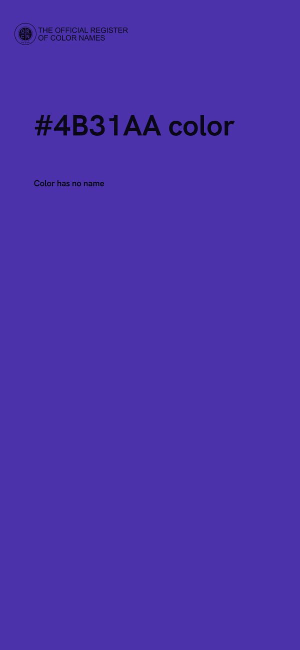 #4B31AA color image