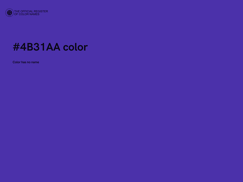 #4B31AA color image