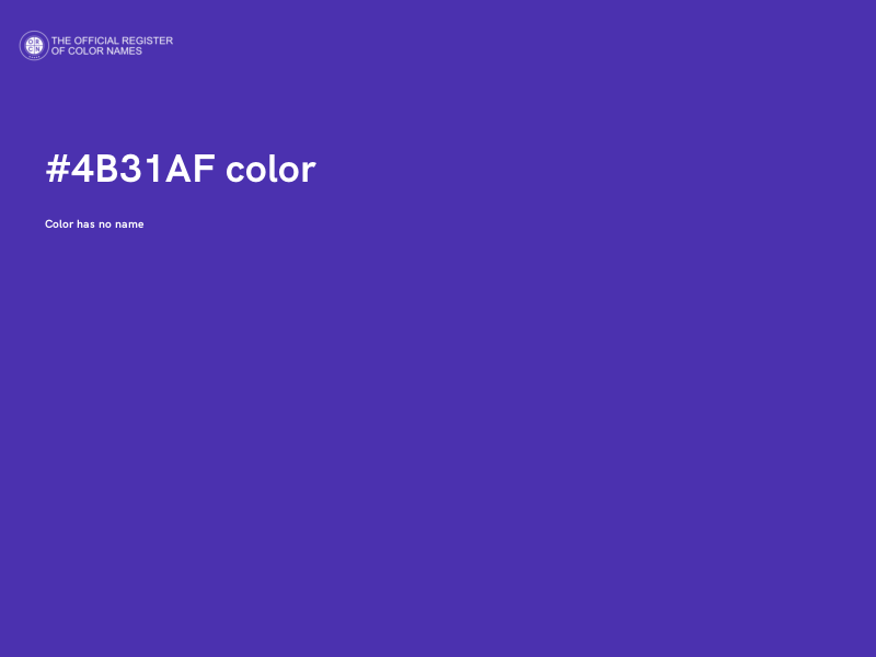 #4B31AF color image