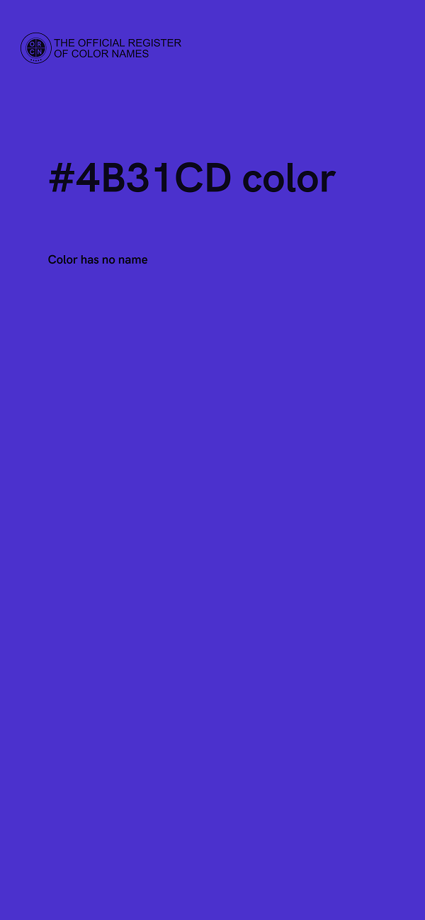 #4B31CD color image