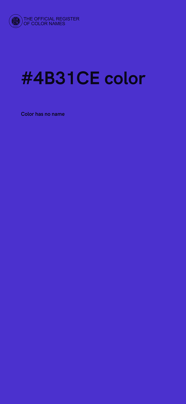 #4B31CE color image