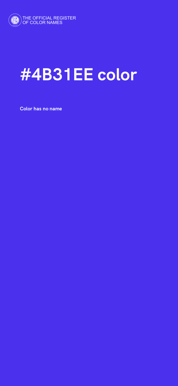 #4B31EE color image
