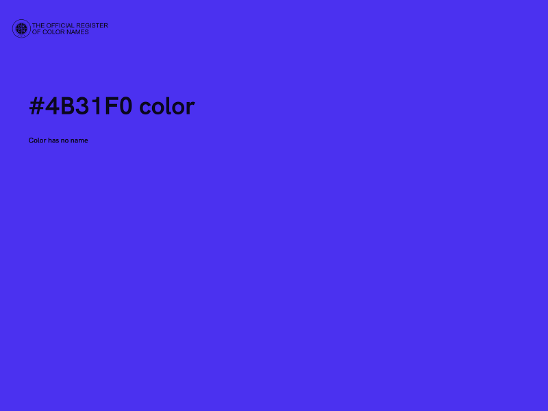 #4B31F0 color image