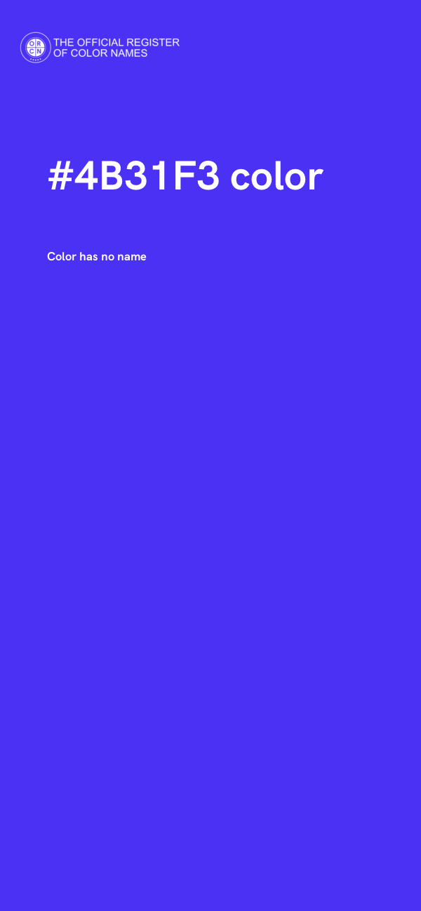 #4B31F3 color image