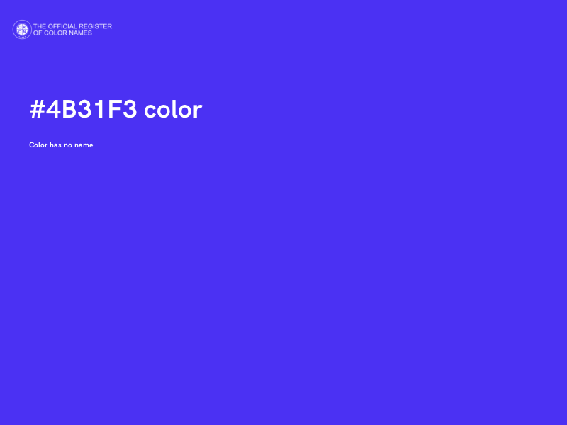 #4B31F3 color image
