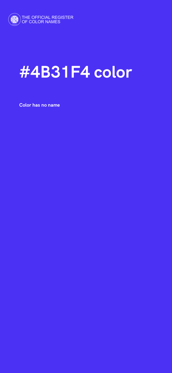 #4B31F4 color image
