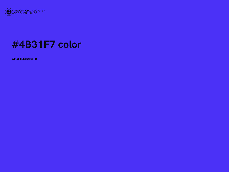 #4B31F7 color image