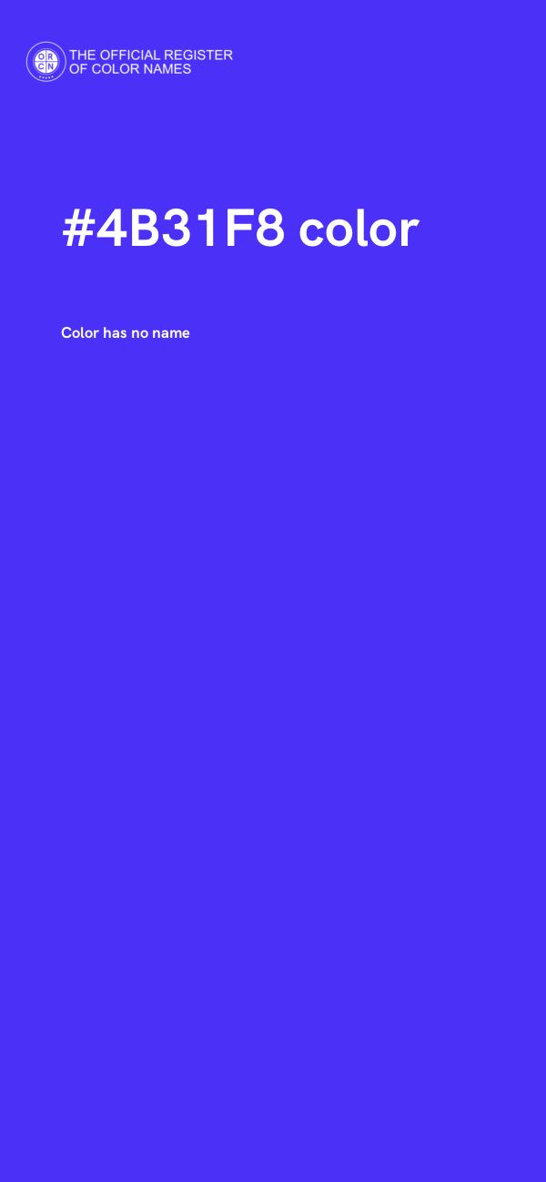 #4B31F8 color image