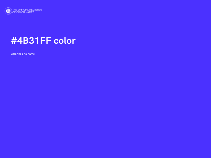 #4B31FF color image