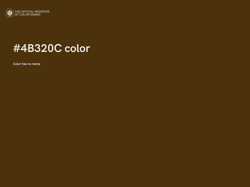 #4B320C color image