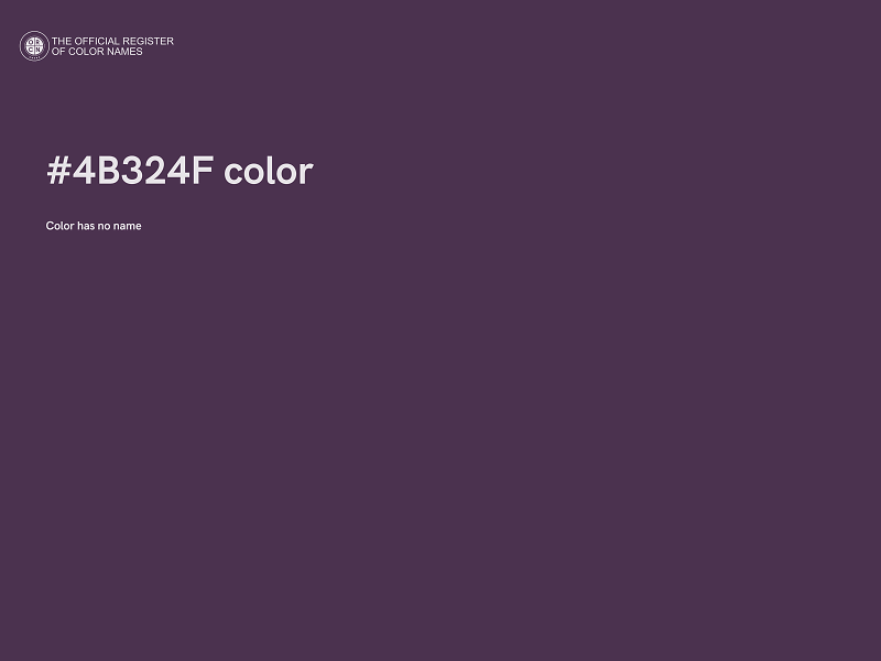 #4B324F color image