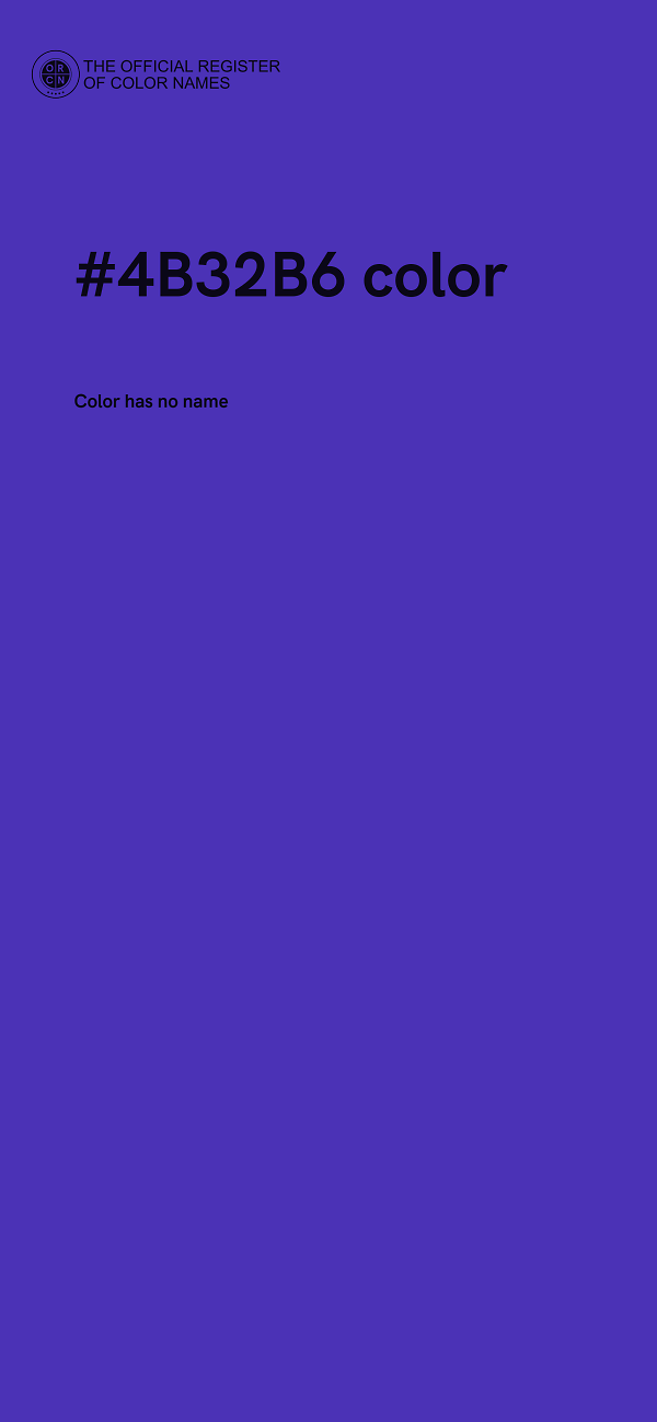 #4B32B6 color image