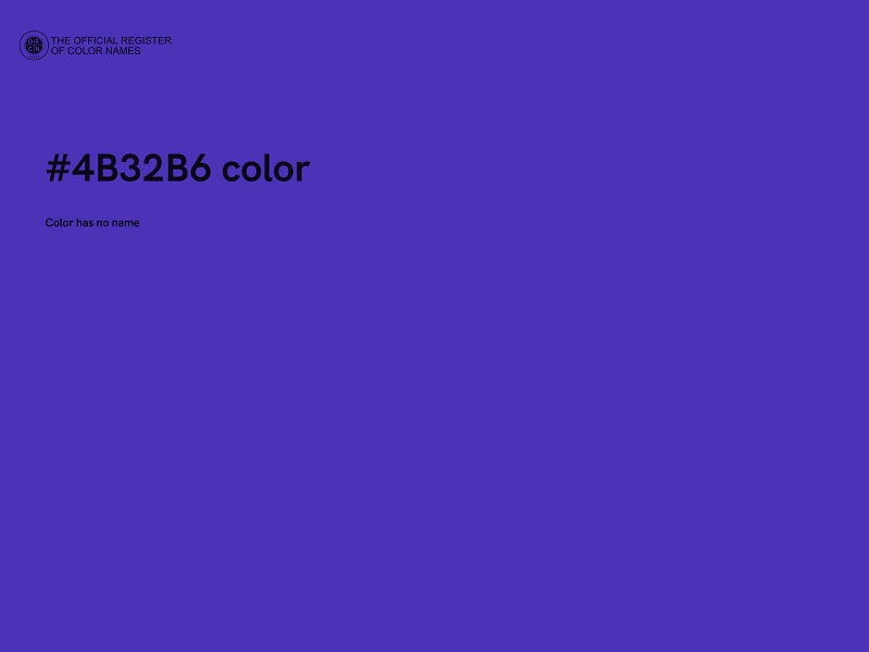 #4B32B6 color image