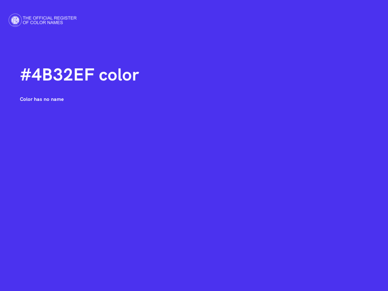 #4B32EF color image